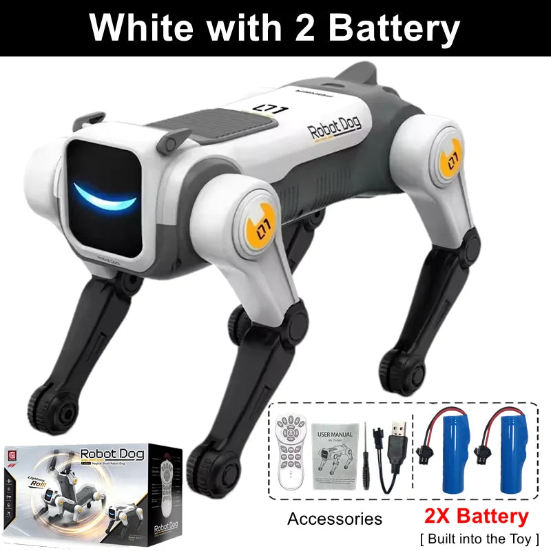 Smart AI robot dog with remote control and voice commands