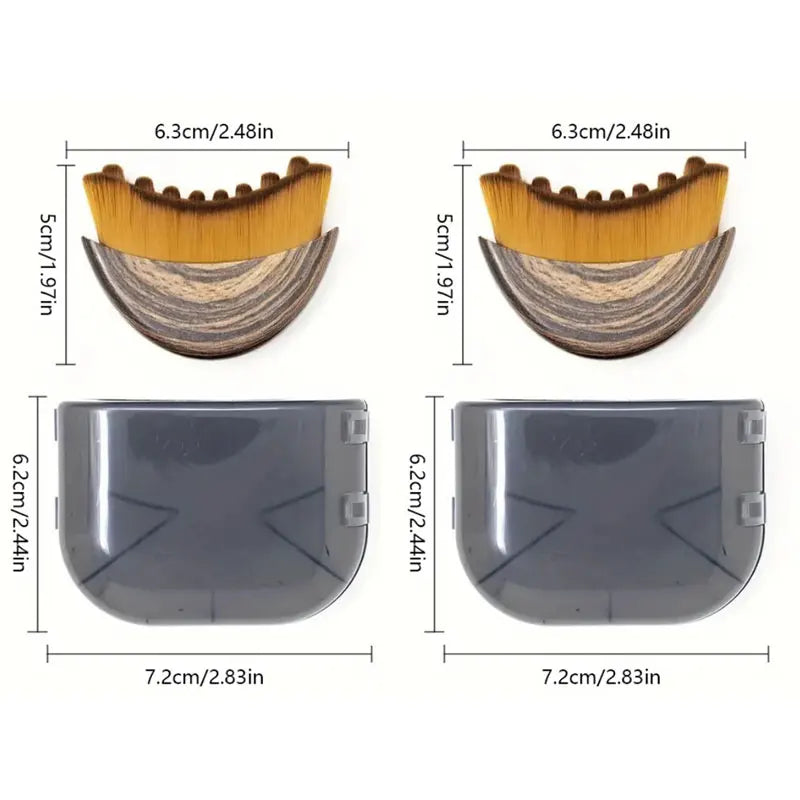 Facial Contouring and Lymphatic Drainage Brush for Precise Skin Fit