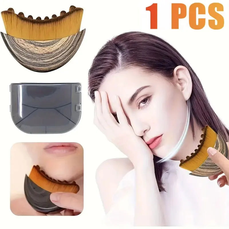 Facial Contouring and Lymphatic Drainage Brush for Precise Skin Fit