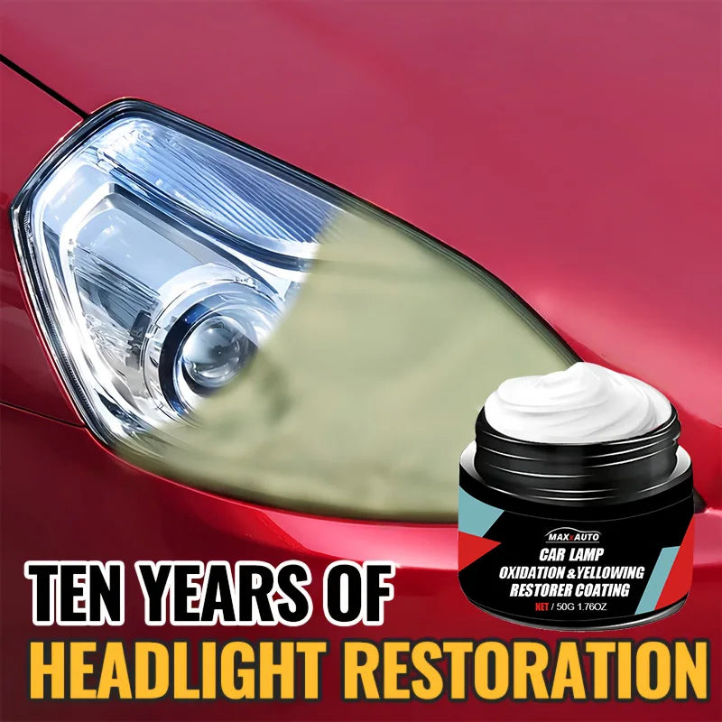 Car headlight restoration polishing paste kit
