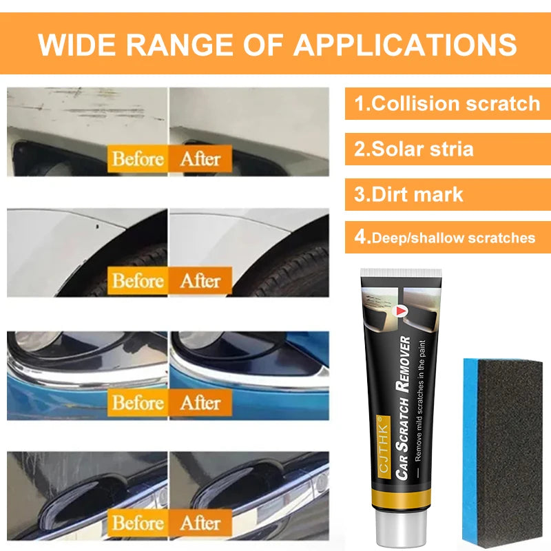 Scratch remover for automobiles, paint, polishing, anti-scratch wax.