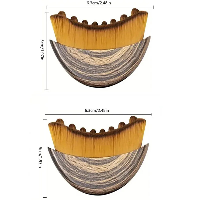 Facial Contouring and Lymphatic Drainage Brush for Precise Skin Fit