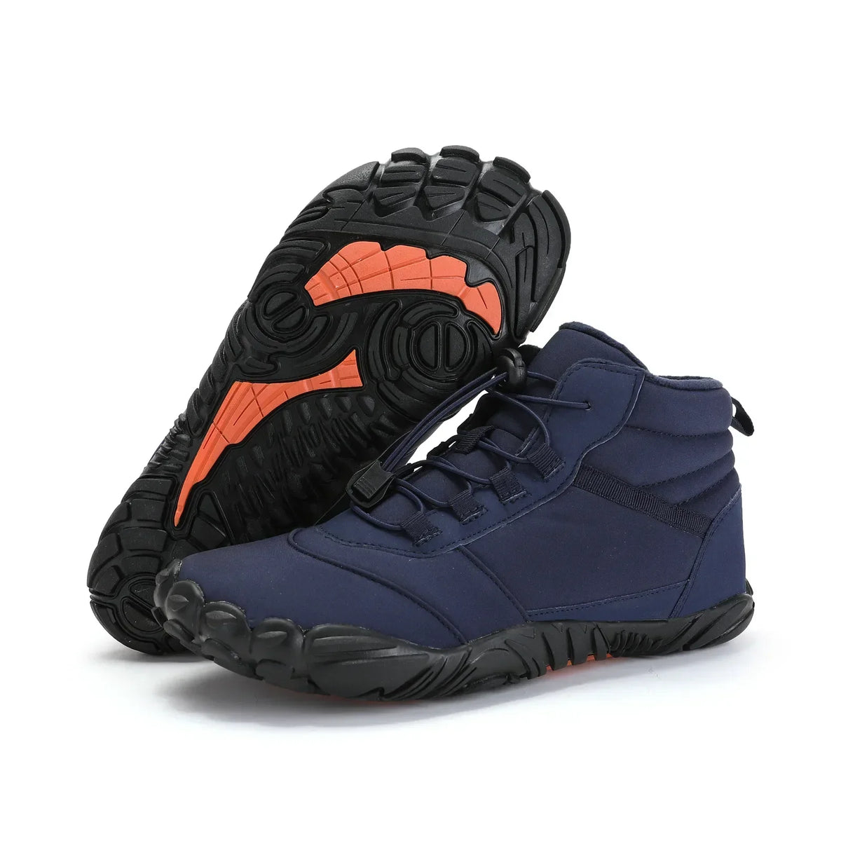 Unisex snow boots, waterproof winter sneakers, non-slip, high-top and padded.