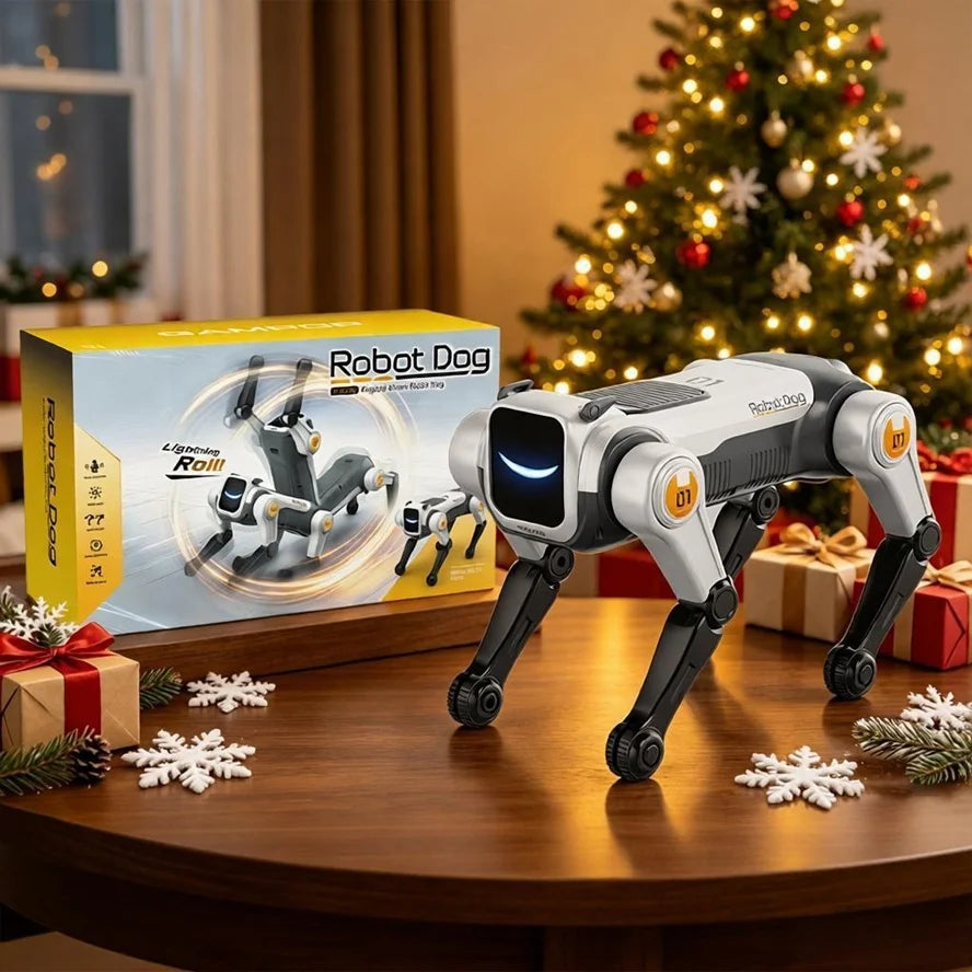 Smart AI robot dog with remote control and voice commands