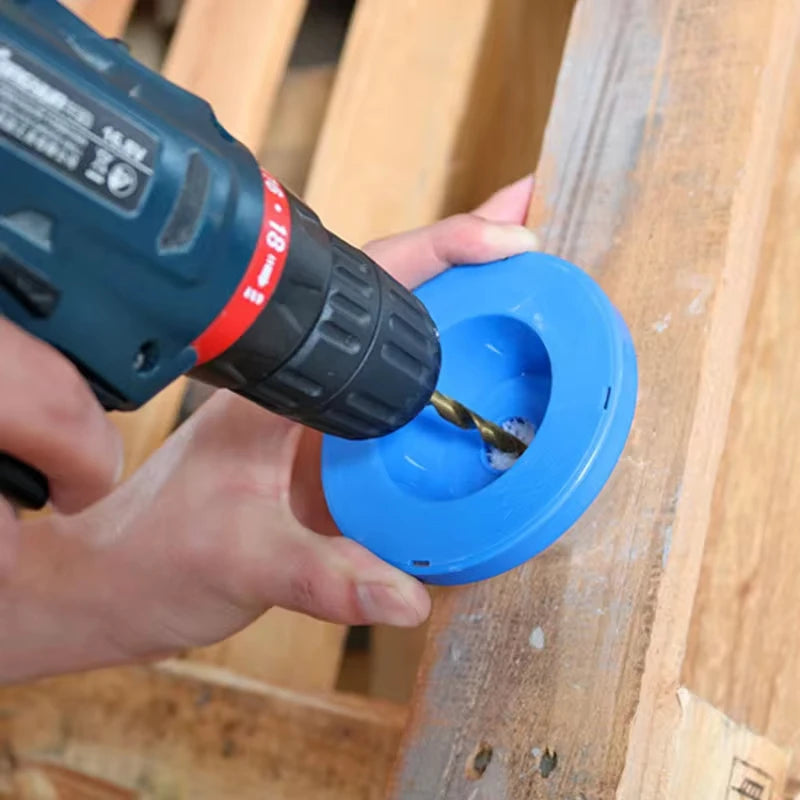 Protective dust collector cover for anti-dust drilling devices